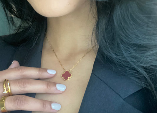 Collier DÉSIRA Rouge mat