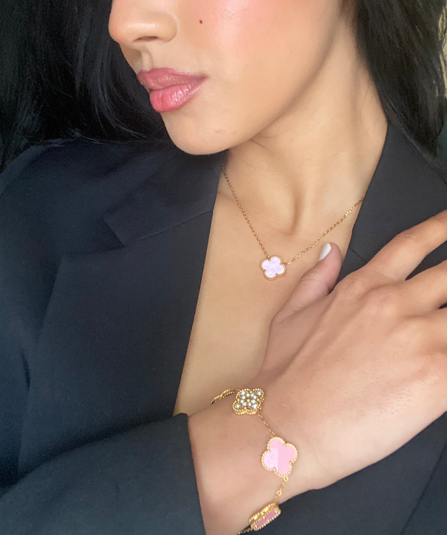 Collier SAMIA Rose nacré