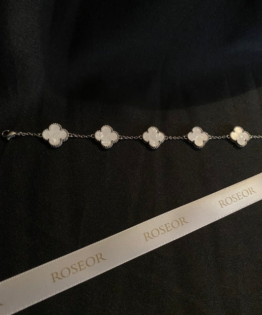 Bracelet AURA Argent blanc nacré